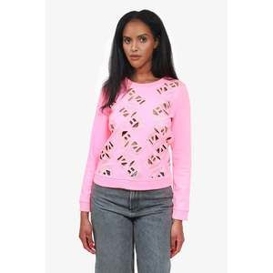 Kenzo Pink Logo Cut Out Sweatshirt Size XS